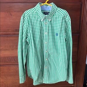 Boys Gingham Button down, M, 10/12